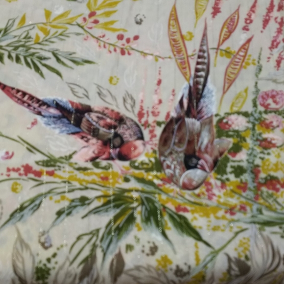 Accessories - M. Silk/Wool Scarf with Pheasants